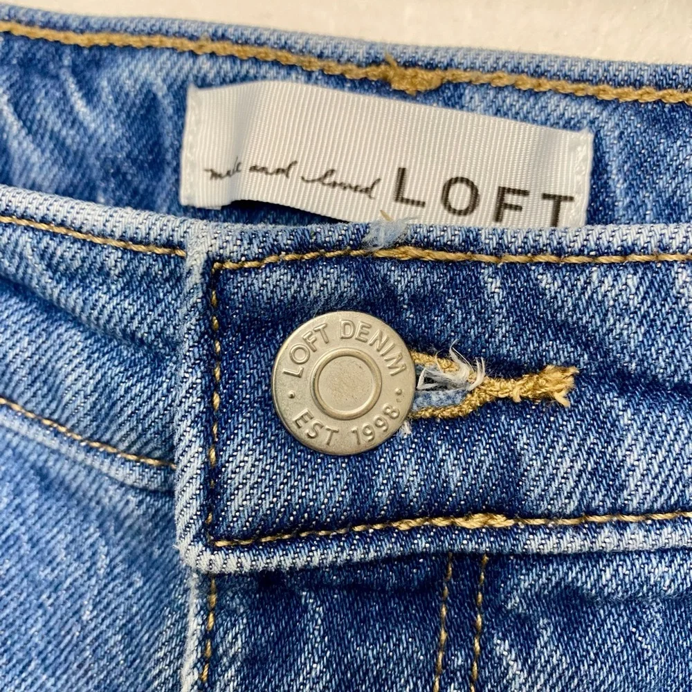 Loft The Straight Jeans Petite 32 14 - Picture 3 of 5